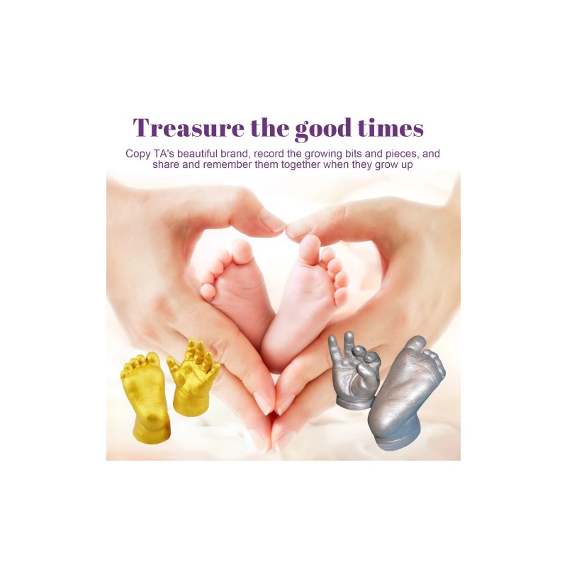 Jue-Fish Baby Three-Dimensional Powder Children Full Moon 100 Days Hand