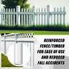 Hicarer 2 Sets 5" x 5" x 48" Vinyl Fence
