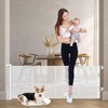 Reinforced 24 Inch Tall Retractable Baby Gates for Dogs, Short