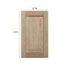 ONESTOCK 12W x 24H Unfinished Oak Kitchen Cabinet Door Replacement,