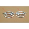 Truckemblems 2pcs Silver Impala Flying Left Right Side Pillar Emblem
