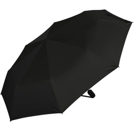 Knirps Travel Duomatic Pocket Umbrella with Automatic Open/Close in Case, black, Compact