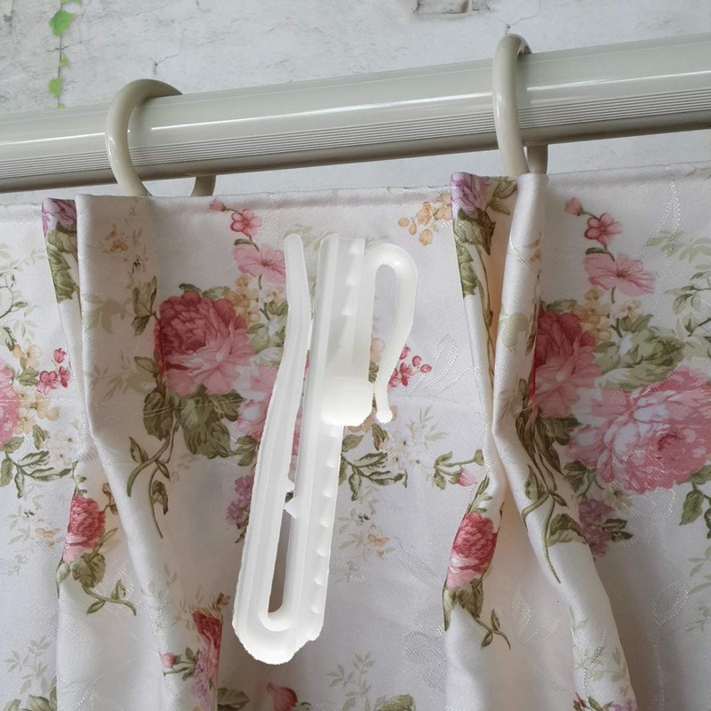 Ailejia 20 pcs Plastic Adjustable Pinch Pleat Hook Depth Pinch