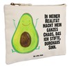Mr. & Mrs. Panda Avocado Happy Make-Up Bag, White, Hand