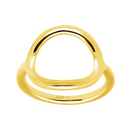 Silpada 'Karma Ring' in 18K Gold-Plated Sterling Silver, Size 9, Size 9