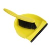 Jantex Soft Dustpan and Brush Set, Yellow, 220mm Wide, Colour
