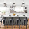 HAOBO Home 30" Low Back Metal Counter Stool Height Bar