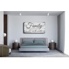Family Quotes Canvas Wall Art Large Farmhouse Wall Sign for