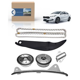 KELOKE 243212E010 Engine Timing Chain Kit with VVT Gear Sprockets Compatible with Hyundai Elantra Kona Veloster 2017-2021 2.0L & Kia Forte Forte 5 2017-2022 2.0L, Replace# 243502E700 24321-2E010