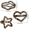 9PCS Y2K Lint Hair Clips for Women,Leopard Print Hair Barrettes