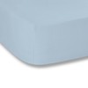 Plain Dyed Blue Fitted Sheet 160 x 200 cm 100%