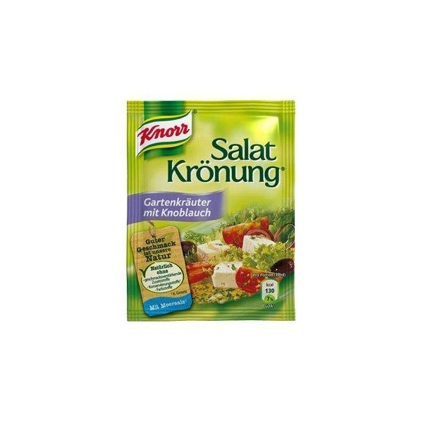 From Germany Knorr Salatkrönung Gartenkräuter mit Knoblauch garden herbal with garlic 5 Pack