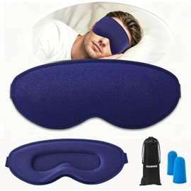 Sleep Mask Travel Case, Compact Lightweight Accessory for Travel and Daily Use - Sleep Mask Side Sleeper Blackout