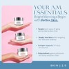 Paquete económico de 3 cremas de día: dermatológicamente probadas, iluminadoras,