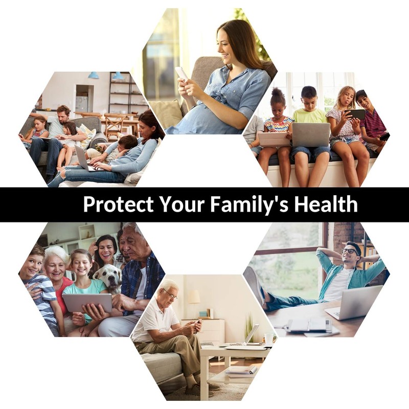 WelAide EMF Protector, Router Cage, Silver, Blocks 99.99% EMF, Compatible