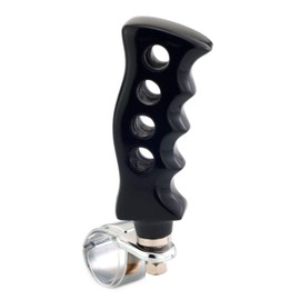 Thruifo Steering Wheel Spinner Suicide Knob, Grip Handle Shape Car Power Handle Knobs Fit Most Manual Automatic Vehicles, Silver