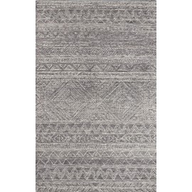Momeni Mallorca Hand Hooked Wool Grey Area Rug 2' X 3'