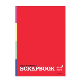 Silvine Perfect Bound Multicloured Scrapbook. 80 Assorted Colour Pages of 100gsm Bright Paper (335 x 230mm)