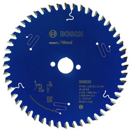 Bosch 2608644021 48T "Expert" Circular Saw Blade for Wood, Blue, 160 x 20 x 2.6 mm