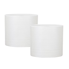 Scheurich Panna Ceramic Flower Pot Set of 2, 16 cm Diameter, 15 cm High, 2.6 L Vol.