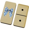 Azeeda 'Vintage Checkered Bow' Domino Set & Box (DM00052182)