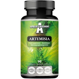 APOLLO'S HEGEMONY Artemisia 300 mg - Mugwort Wormwood Extract DER 4:1-90 Vegan Capsules - 2 Months Supply - Supplement for Digestive Support
