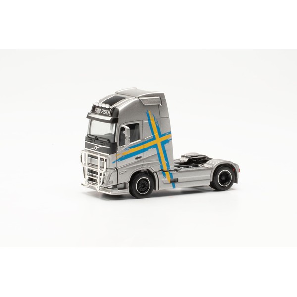 herpa Truck Model Volvo FH 16 Gl. XL Tractor with Lamp Bracket and Impact Protection, Miniature Scale 1:87, Collectable, Made in Germany, Plastic