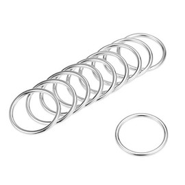 sourcing map O Ring Buckle 30mm(1.2") ID 3mm Thickness Zinc Alloy O-Rings for Hardware Bags Belts Craft DIY Accessories, Silver Tone 10pcs