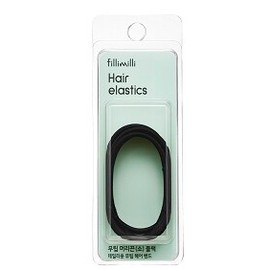 Fillimilli Hair Elastics (S) 6 Pieces - #Black