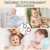 3 Stück Beißringe Baby, Beißringe Aby Kühlend Zur Stimulation Des