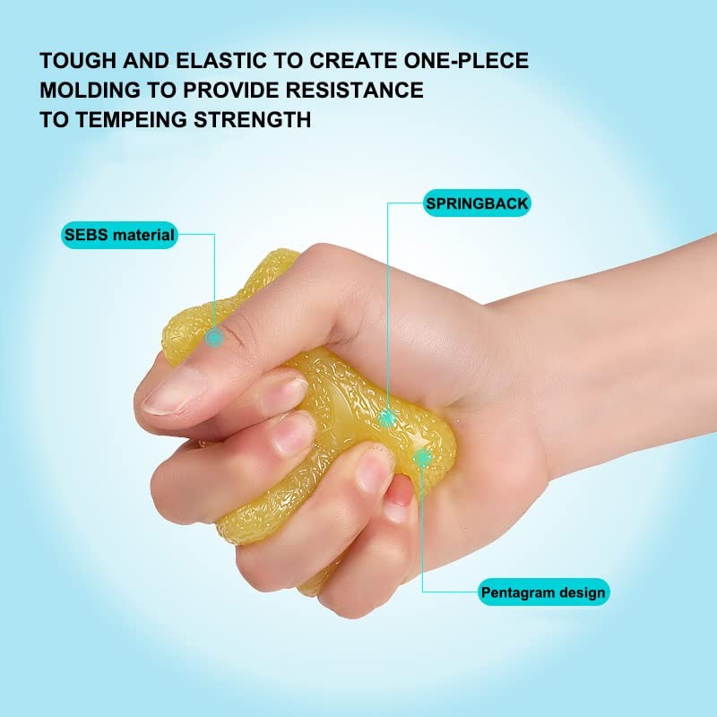 Hand Exercise Ball, 5 Resistance Level Hand Stress Balls Squeeze