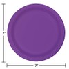 Creative Converting Disposable Amethyst Lunch Plate, Party Supplies,7", 20ct