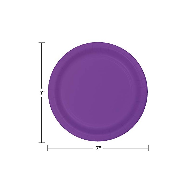 Creative Converting Disposable Amethyst Lunch Plate, Party Supplies,7", 20ct