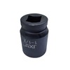 JXHONG 1" Drive 1-1/2" Impact Socket, 6-Point, 3.15" Long, Heat
