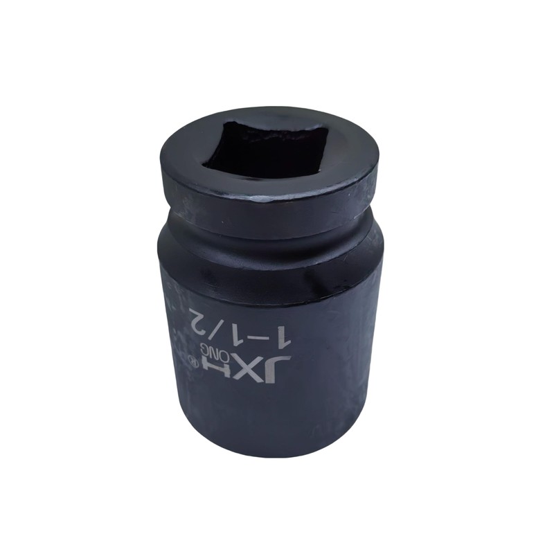 JXHONG 1" Drive 1-1/2" Impact Socket, 6-Point, 3.15" Long, Heat