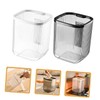 CAXUSD 2pcs Mini Desktop Trash Can Compact Plastic Waste Basket