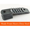 Jikacok Weld on Steel Tabs - 1"x1 1/2" Mild Steel