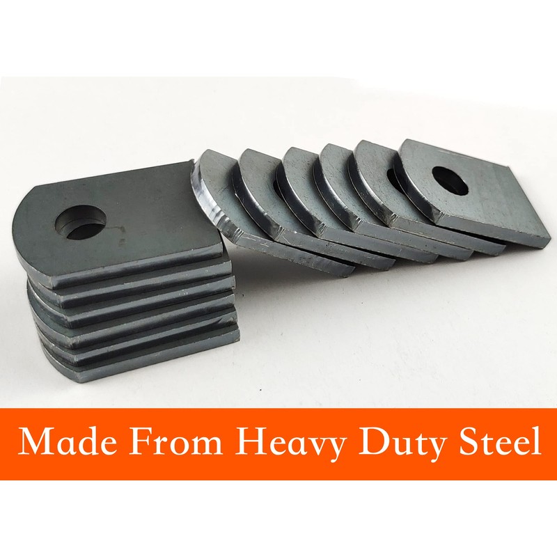 Jikacok Weld on Steel Tabs - 1"x1 1/2" Mild Steel