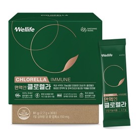 Daesang Welllife Immunity Chlorella (2.7gx30 packets) / 15-day supply (N4) / 대상웰라이프면역엔 클로렐라 (2.7gx30포) 15일분 (N4)
