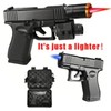 [Gas Not Included]Cool Butane Windproof Torch Lighter,with 2 Flame Modes,Refillable,