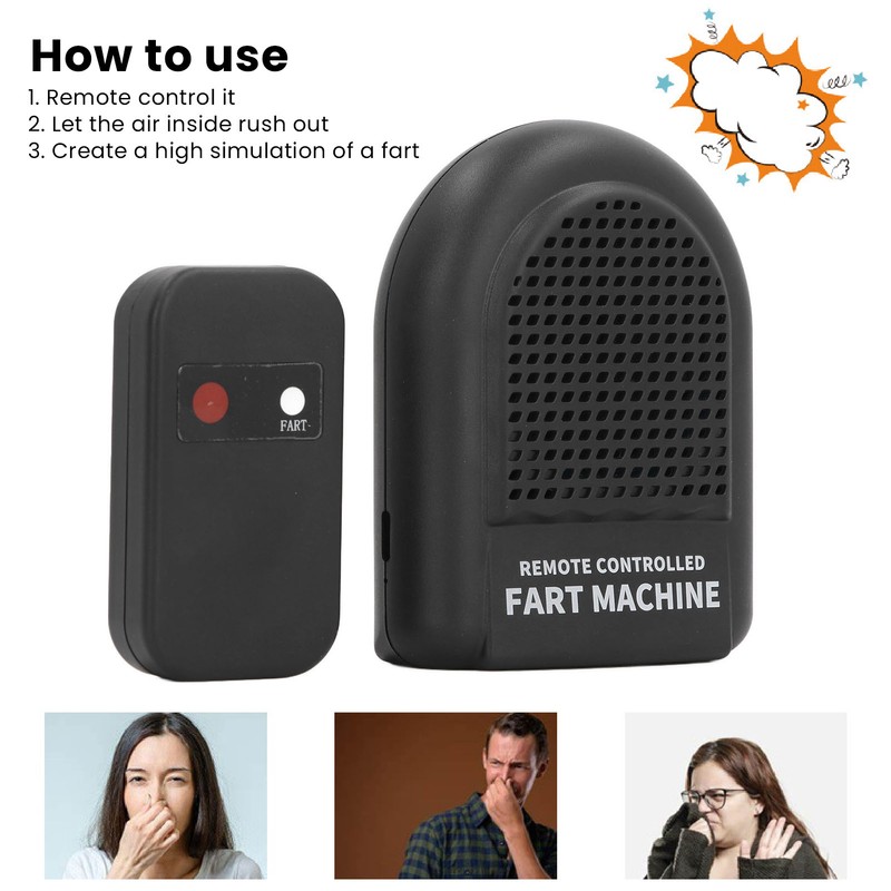 Remote Control Fart Sound Box Funny Pocket Size Simulated Portable