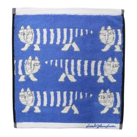 Marushin 8805000300 Hand Towel, Lisa Larson, Approx. 13.0 x 14.2 inches (33 x 36 cm), Mikey Blue, Mother's Day, Birthday, Gift, Gift