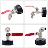 IBC Drain Tank Adapter for Brass Garden Tap with 12.7
