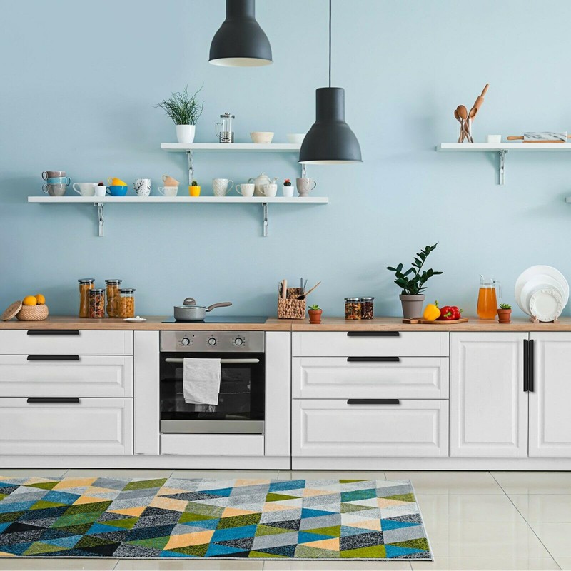 FURNIWARE Drawer Pulls, Pack of 10 Finger Edge Pull Concealed