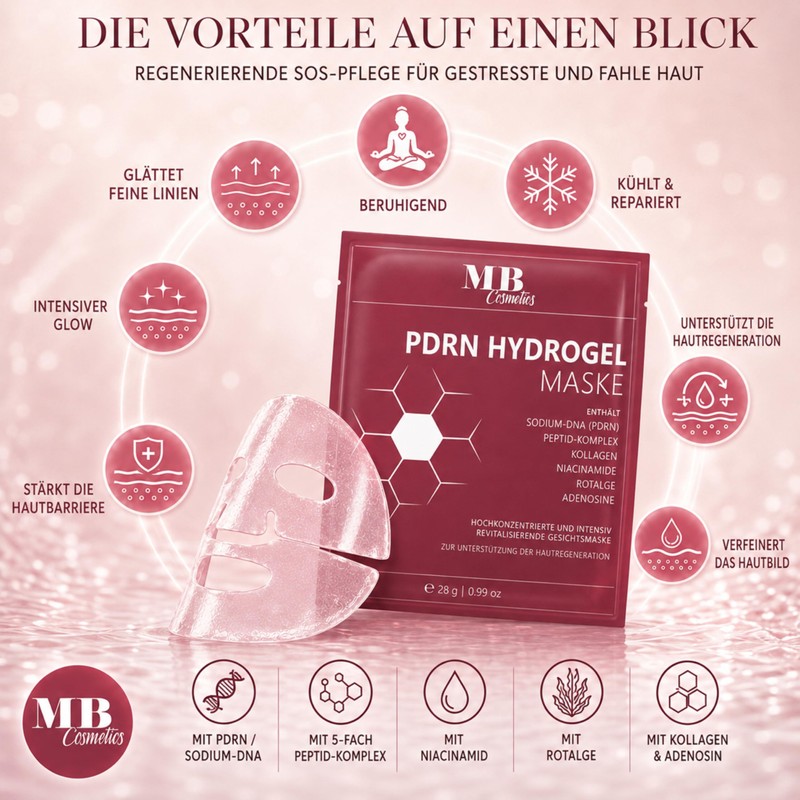 PDRN Hydrogel Mask with Salmon DNA & Collagen - Anti-Ageing