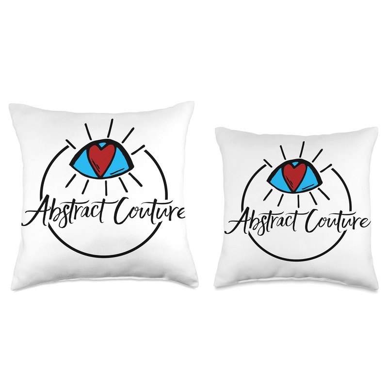Abstract Couture Classic Logo Pillow Throw Pillow