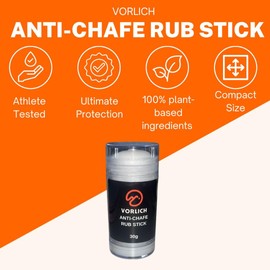 Vorlich | Running Anti Chafe Balm | Wetsuit Anti Chafe Balm | No Chafing Stick | Prevent Arm, Chest, Butt, Thigh, Ball Chafing & Irritation
