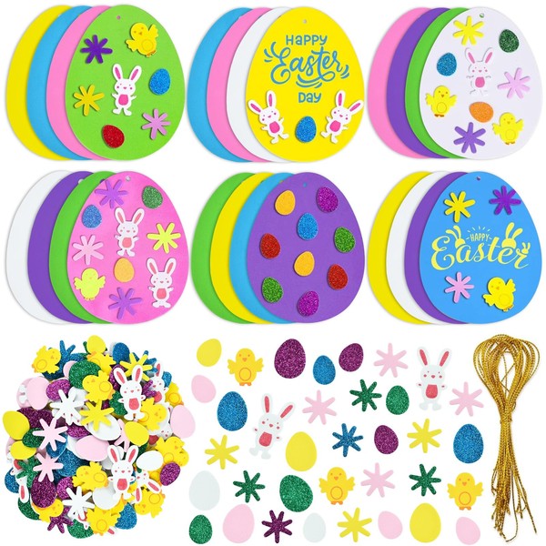 DIELIANHUA Pack of 208 Easter Crafts Children, DIY Easter Decoration