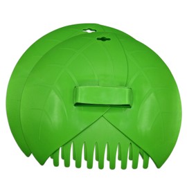 Large Leaf Rake & Hay Collector Leaf Grabber Set | Efficient Yard Clean-up | Lightweight, Durable and Ergonomic for Picking Up Leaves, Grass, Garbage and more | Non-Rusting Material. Set by MYPURECORE