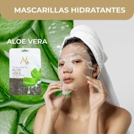 Mascarilla Facial Hidratante Aloe Vera, Skincare. Mc Life                                                                                             